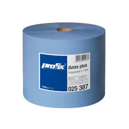 Utěrka průmyslová Profix Durex Plus 1 role 1000 útržků modrá  7527105  98013370