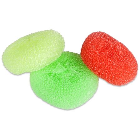 Drátěnka barevná nylon 3ks